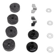 HURRISE cymbalfiltar 12st cymbalersättningstillbehör Filthylsor 4 cm för kopplingskåpa + bricka