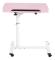 WEI Portable Multifunktionell Löstagbart Laptop Skrivbord med Hjul Säng Soffa Böcker 54*32*88cm - Rosa