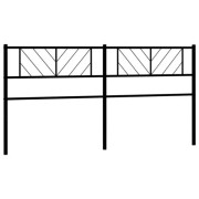Svart sänggavel i metall 160 cm - FDIT - Klassisk - Tidlös - Stål - 166 x 3 x 90 cm