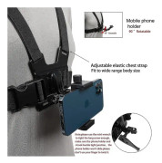 Mobiltelefon Bröstfäste Sele Hålband Mobiltelefon Klämma Actionkamera Pov För Samsung Iphone Plus db