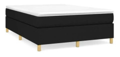 BEL-7076732350976-Sängfjäderbotten Svart 140x190 cm Tyg