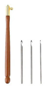 Gör-det-själv- set - Tambourkrok med 3 nålar (1mm/1mm/1,2mm)