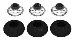 3x Öronproppar för Plantronics Voyager Legend Öronproppssats, Plantronics Voyager 5200 5220 5210 Bluetooth-headset Skumöverdrag - Medium (Storlek * 3-pack)