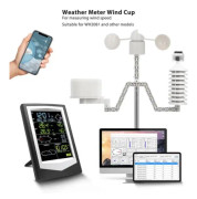 BEL-7089406565040-Anemometer Cup Hastighetsmätning Sensor Anemometer Cup 3 koppar vindtät med elektrisk hårdvara