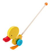 Trä Push Along Walking Leksaker, Småbarn Push Toy, Trä Barn Promenader, Walking Småbarn Leksak för inomhus krypning