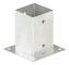 Stolpeankare 4 st Galvaniserad metall 91 mm - SALUTUYA - BD00720
