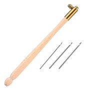 Tambourkrok med 3 nålar (70 90-100) Broderipärlnålsverktyg Paljettpärlor Nålsats Set