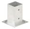 Stolpeankare 4 st Galvaniserad metall 81 mm - SALUTUYA - BD03027