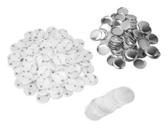 SALALIS vita knappmärke delar set SALALIS stift bakre knappdelar DIY handgjorda 32 mm / 1,26 tum