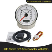 Marin Båt GPS Hastighetsmätare, Vattentät, 0-60 Knop Display, GPS Antenn, Bakgrundsbelyst Display, 30knop-WS
