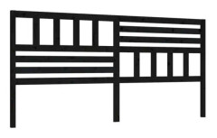 Sänggavel - FDIT - Svart - Massivt trä - Modernt - 206x4x100 cm