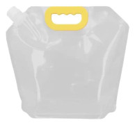 LIX-Transparent fuktsäker väska med vikbar tratt med vikbar tratt (blå tratt) 5 kg