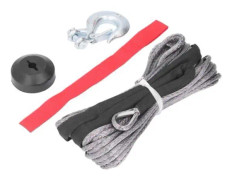 HURRISE syntetiskt vinschrep Kit Vinschrep kit med clevis fjäder sling krok Gummistoppare