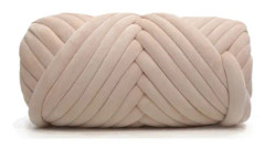 500 g sammetstjockt superbulky chunky garn beige