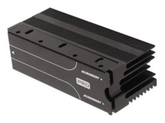 HURRISE M.2 kylfläns dubbelsidig NVMe kylfläns M.2 2280 SSD, aluminiumlegering, datorlåda