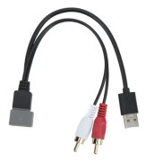 HURRISE Bilradio USB-hållarkabel Byte av USB-porthållarkabel USB-ingångsadapter