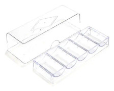 Poker Chips Box Fine Chips Transparent Box Casino Spelmarker case