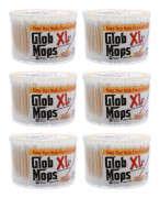 b Mops XL bomullspinnar 6-pack | Extra absorberande | Miljövänlig | 1800 totala moppar, X-Large (6-pack)