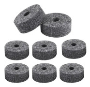 BEL-7643669939316-Cymbal filtdynor 8 ersättningsfiltdynor för trumcymbal, svart tillbehör