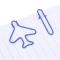 Duokon Metal Paper Clip 20st Multifunktionell Mini Metal Airplane Paper Clip Bokmärke Clip Fil Datorhållare