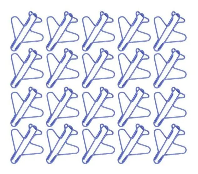 Duokon Metal Paper Clip 20st Multifunktionell Mini Metal Airplane Paper Clip Bokmärke Clip Fil Datorhållare