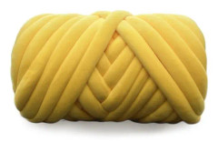 500 g sammetslena superbulkigt chunky garn gult