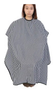 Vattentät Oljetät Antistatisk Salon Cape Barber Frisörinpackning (vertikala ränder)