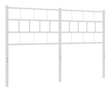 Sänggavel i vit metall 135 cm - FDIT - Klassisk - Tidlös - Stål - 142 x 3 x 90 cm