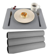 Silikonunderlägg, barnunderlägg, bordsunderlägg, set om 4, vattentäta, värmebeständiga