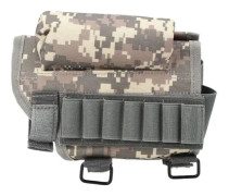 HURRISE Outdoor Multifunction Tactical Lacrosse Bag Butt Stock Bag Attachment Magazine Clip Kindstödspåse (ACU-färg)