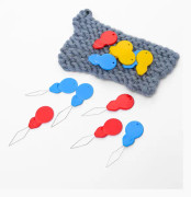 100 stycken kalebassformade plastnåltrådar, plasttrådsögla DIY