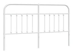 Sänggavel i vit metall 160 cm - FDIT - Klassisk - Tidlös