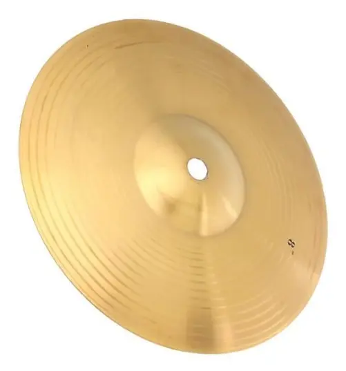 HURRISE Mässingscymbal Hållbar mässing 8 tums cymbalmusikinstrumenttillbehör IRIN för trummor