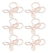 HURRISE mini gem 100 st gem Bärbar Vacker Praktisk galvanisering Roséguld Metall Pappersklämma Kontorsmaterial