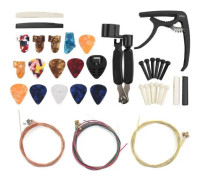 BEL-7643669913613-Gitarrvalssats 36 stycken/set Gitarrsträngar Byt tillbehör inklusive Capo Winde