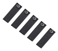 Elastisk midjeförlängare 83 mm 5-pack Svart Svart
