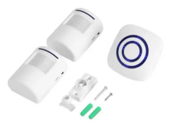 TMISHION Dörrklocka Larm Trådlös infraröd sensor Rörelsedetektor Framdörr Bell Alarm 1 Mottagare & 2