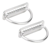 HURRISE D-Ring Dykning Vatten Sport Spänne 2st 304 Rostfritt stål D-Ring Dyk Spänne Sport