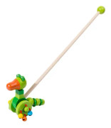 Trä Push Along Walking Leksaker, Småbarn Push Toy, Trä Barn Promenader, Walking Småbarn Leksak för inomhus krypning
