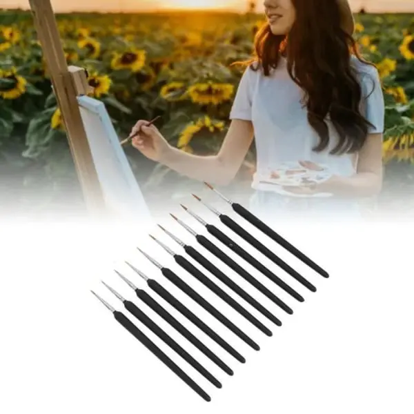 HURRISE Fine Detail Pensel Set Fine Detail Målarpensel Set, Filt-Tip Marker Hobby Borstar