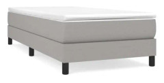 FHE - Resårbädd med madrass Ljusgrå 100x200cm Tyg - DX6103