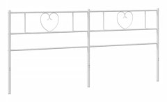 Sänggavel i vit metall 200 cm - FDIT - Klassisk - Tidlös - Metall - Vit - 206 x 3 x 90 cm