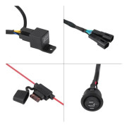 HURRISE Universal Sätesvärmare 4st Kolfiber Universal Bilstolsvärmare med Rund Switch