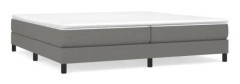 FHE - Resårbädd med madrass Mörkgrå 200x200cm Tyg - DX0835