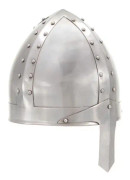 LIA tysk medeltida riddarhjälm för Larp Silver Steel #5