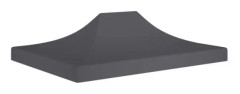 Mottagningstälttak 4x3 m antracit - FDIT - BEL-7076732161107 - UV- och vattentålig