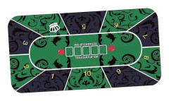 Pokerbordlayout Bordduk 120x60cm Hushållsspelbord Topp Filt