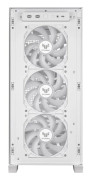 ASUS TUF Gaming GT302 - Mid tower - utökad ATX - genomskinlig sidopanel (härdat glas) - ingen strömförsörjning - vit - USB/ljud