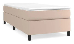 BEL-7329026728051-Cappuccino sängfjäderbotten 90x190 cm konstläder