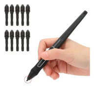HURRISE Stylus pennspets 10 delar Stylus spets för Huion PW500 PW507, ABS mycket känsligt standard datortangentbord
